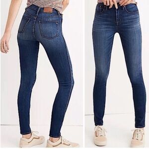 MADEWELL | 10” High-Rise Skinny Jeans Dark Wash Women’s Size 30